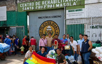 Marcha en la cárcel de Palmasola